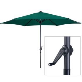 PARASOL New 2.7m Crank Aluminium Garden Patio Umbrella/Parasol GREEN