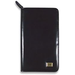 Day-Timer Zippered Fresco Wallet - Pocket, 46141 - Black