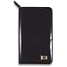 Day-Timer Zippered Fresco Wallet - Pocket, 46141 - Black