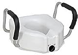 Locking Raised Toilet Seat with Arms