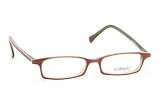 COMPUTER GLASSES WITH PINK POLYCARBONATE DOUBLE SIDED ANTI-REFLECTIVE COATING, SCRATCH COATING AND UV PROTECTION - TOFFEE PLASTIC FRAME - 48-17-140