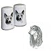 Saluki Small Salt and Pepper Shakers, Porcelain by Rosalinde (3')