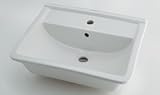 カクダイ 角型洗面器 1ホール W520×D420ミリ #DU-0302560000