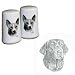 Labrador, Chocolate Small Salt and Pepper Shakers, Porcelain by Rosalinde (3')