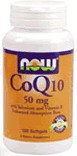 COQ10 50 mg 100 Softgel ( Coenzyme Q10 ) NOW Foods
