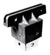 Square Post Street Sign Bracket, Size=2 inch, Bracket Options=Extruded Sign in 5.5 inch slot
