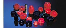 Energy Suspension 7.7104G Performance Polyurethane Black Front Strut Rod Bushing Set