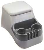 TSI Clutter Catcher Bench Seat Console Grey