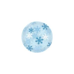 Winter Snowflake Paper Dessert Plates Winter Snowflake Paper Dessert Plates