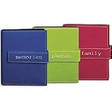 Pioneer Expressions Series Bound Mini Photo Album, Random Designer Style Color Covers with Magnetic Closure Strap, Holds 36 5