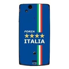 Design Folie Skins Cover Sony Ericsson Xperia Arc - Fan Artikel Fu�ball Italien - Forza Italia