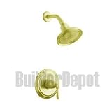 KOHLER K-T396-4-PB Devonshire Rite-Temp Pressure-Balancing Shower Faucet Trim, Vibrant Polished Brass