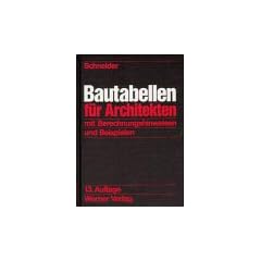 Bautabellen f�r Architekten
