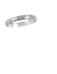 Baby Jewelry - Sterling Silver All Around Faceted Heart Ring (Size 1)