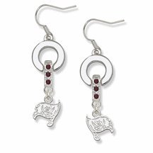 Tampa Bay Buccaneers MVP Crystal Earrings