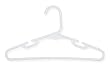 Honey-Can-Do HNG-01328 Kid's Tubular Hanger with Notch, White, 30-Pack
