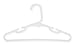 Honey-Can-Do HNG-01328 Kid's Tubular Hanger with Notch, White, 30-Pack