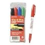 Vis--Vis Permanent Overhead Transparency Markers, Fine Point, 4-Color Set