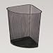Rolodex 84520 Nestable wire mesh corner can, black, 11-5/8w x 11-5/8d x 15-1/8h