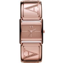 AX Armani Exchange Womens Rose Gold Stainless Steel Bracelet #AX3119
