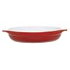 Emile Henry 10-1/2-Inch Oval Au Gratin Cerise Red