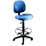 Office Products : Boss Fully Adjustable Drafting Stool With Foot Ring - B1690 - Gray