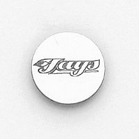 Sterling Silver Toronto Blue Jays Disc Post Earrings