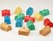 Game Accessories: Wood-Plastic Hotel w/ Chimney (12 Game Bits, multi-color)