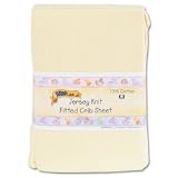 Kids Line Jersey Knit Fitted Crib Sheet - Yellow