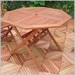 IMAGE OF Vifah Outdoor Wood Octagonal Dining Set with 3 Atlantic Armchairs