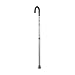 DMI Deluxe Adjustable Walking Cane for Men and Women with Smooth Grip, Silver