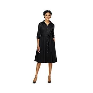 Buy Ladies Regular Original Belted Shirt Dress by Lands' End