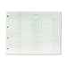 Green Double Entry Ledger Forms, Both Sides Alike, 9-1/4x11-7/8, 100/Pack (WLJGN2B)