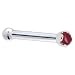 Solid 18KT White Gold (July) 1.5mm Genuine Ruby Nose Bone – 18 Gauge