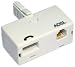 4 X Adsl Microfilter quad Pack Premium Quality Bt Approved Broadband Phone Socket Male To Female Adapter Rj11