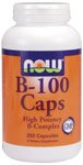 Cover image : B-100 Caps by NOW Foods - Vitamins (250 Capsules)