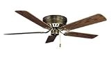 Emerson CF705SPB Snugger 52 Traditional Polished Brass Hugger Ceiling Fan 52 Blade Span