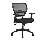 Office Star Professional Air Grid Back Managers Chair Mesh Seat 2-to-1 Synchro Tilt Control 5500-OS