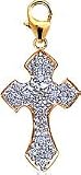 Cross, 14K Gold Diamond Charm