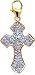 Cross, 14K Gold Diamond Charm