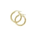 Twist Hoop Earrings in 9Ct Gold 19x20mm