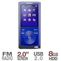 Sony Walkman NWZ-E354 8GB Digital Music Player (Blue)