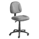 Boss B316 Deluxe Fabric Posture Office Chair - Burgundy Tweed
