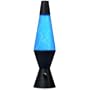Blue Plasma Black Base Party Lava Lamp
