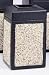 Safco(R) Aggregate Panel Outdoor Receptacle, Top-Opening, 30 Gallons, 30 1/4H