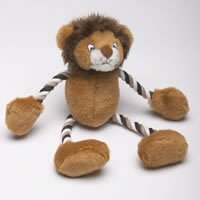 Classic Pet Products Safari Animal Plush and Rope Monkey 11.5 in Dog Toy