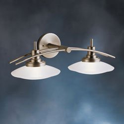Kichler Structures Bathroom & Vanity 2 Bulbs Brushed Nickel