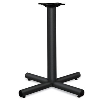 New-HON XSP26P - Single Column Steel Base, 26w x 26d x 27-7/8h, Black - HONXSP26P