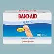 BAND-AID Plastic Adhesive Bandages, 1 x 3, 100 per Box