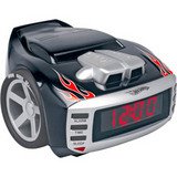 Hot Wheelsa Snore Slammer AM/FM Alarm Clock Radio